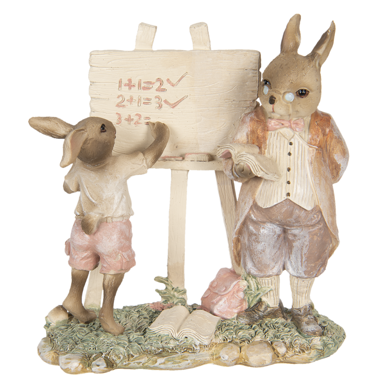 Decoratie konijnen 18*9*19 cm Multi | 6PR3309 | Clayre & Eef