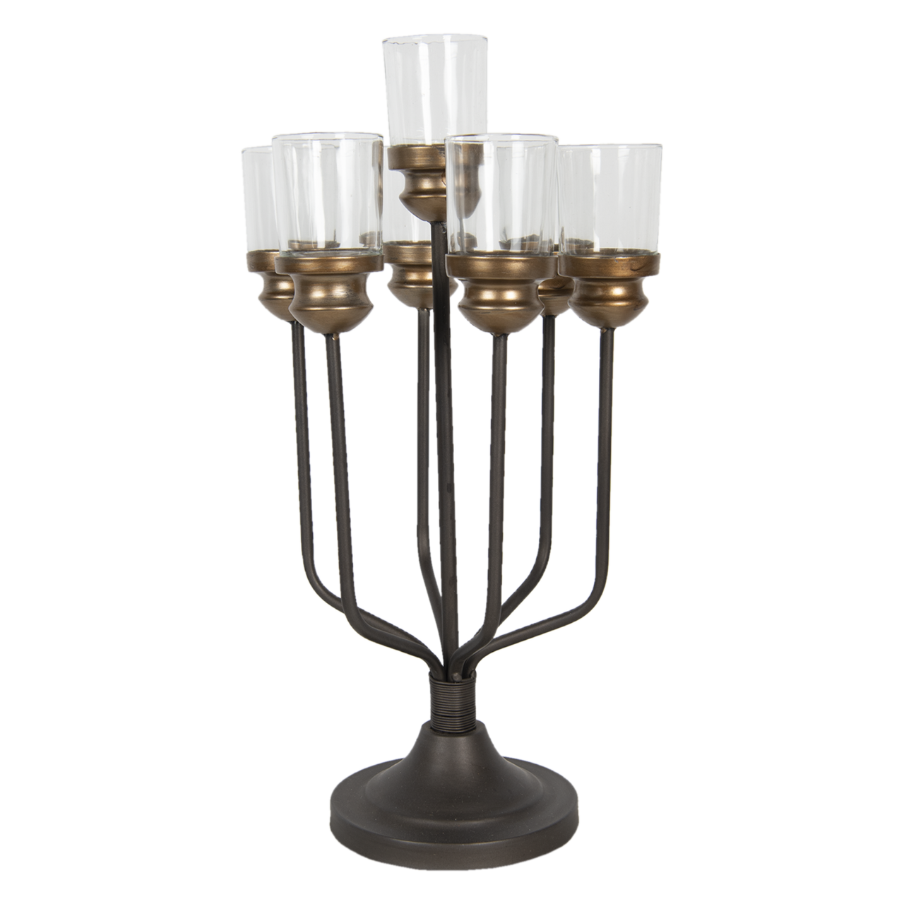 Kandelaar 25*22*49 cm Bruin | 6Y4230 | Clayre & Eef