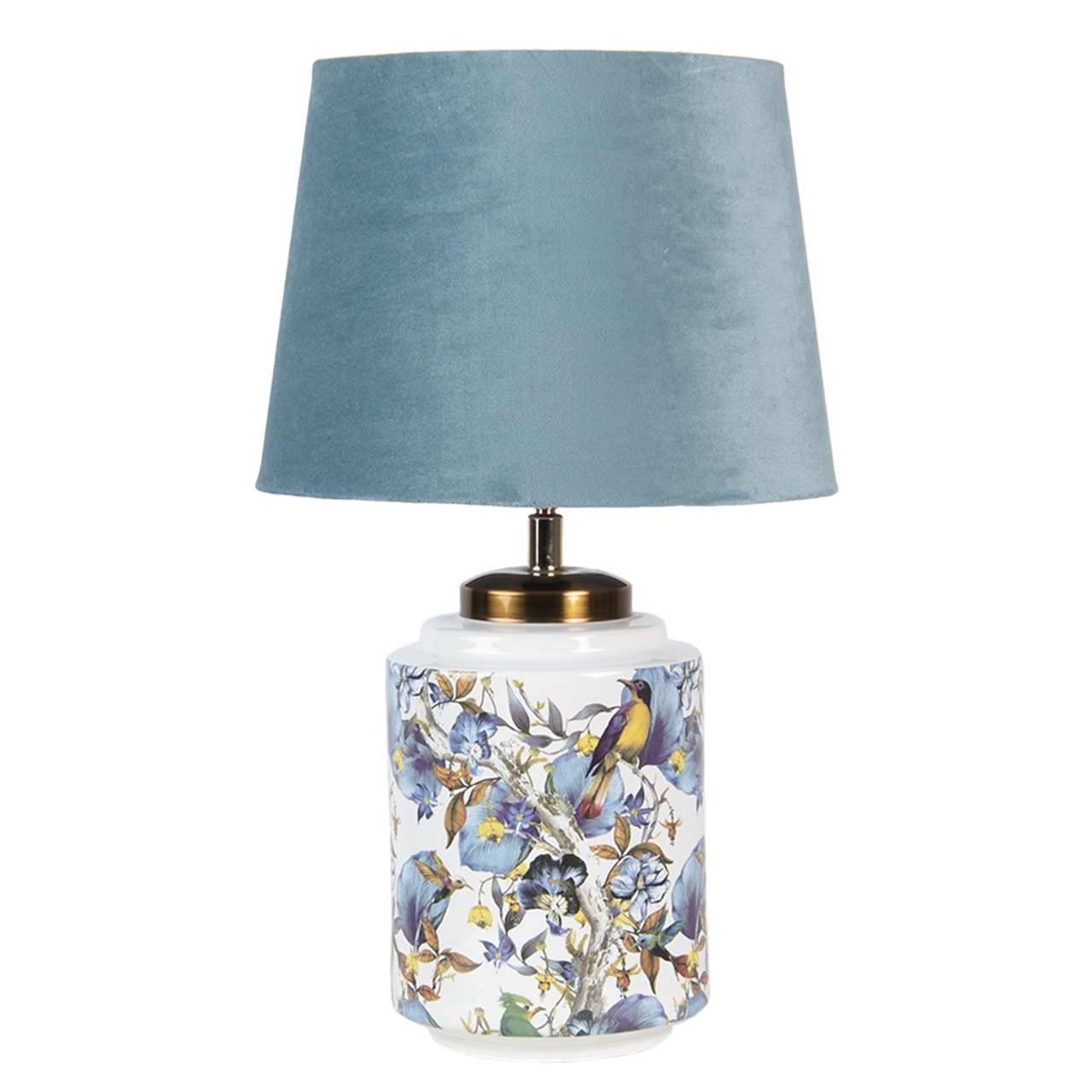 Tafellamp ø 25*41 cm / E27 Blauw | 6LMC0040 | Clayre & Eef
