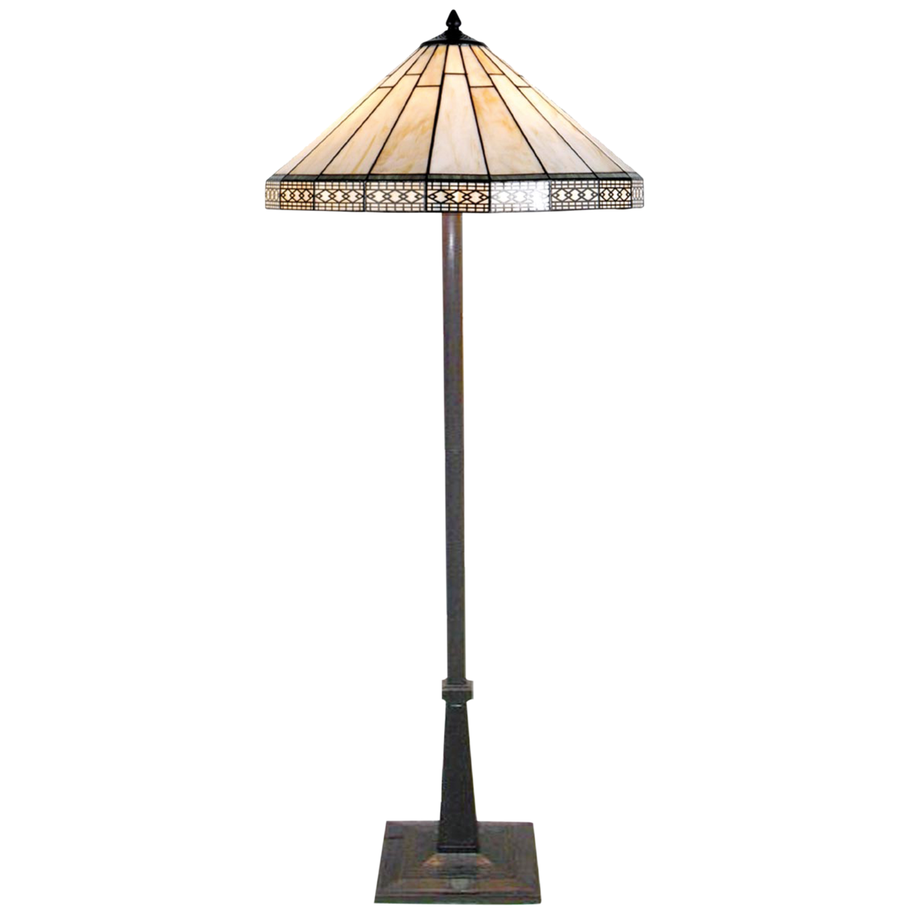 Vloerlamp Tiffany ø 50*164 cm E27/max 2*60W Multi | 5LL-5564 | Clayre & Eef