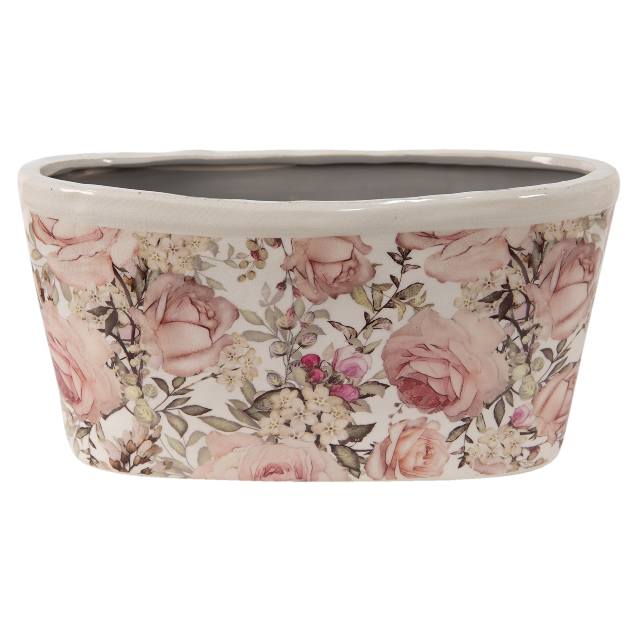 6CE1411 Bloempot Binnen Roze 27*13*14 cm 27*13*14 cm Roze | 6CE1411 | Clayre & Eef