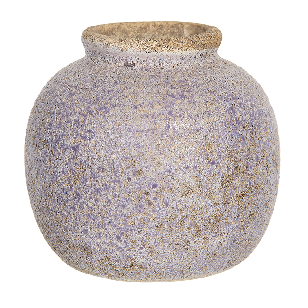 Clayre & Eef | Vaas Paars &oslash; 8x8 cm | 6CE1218