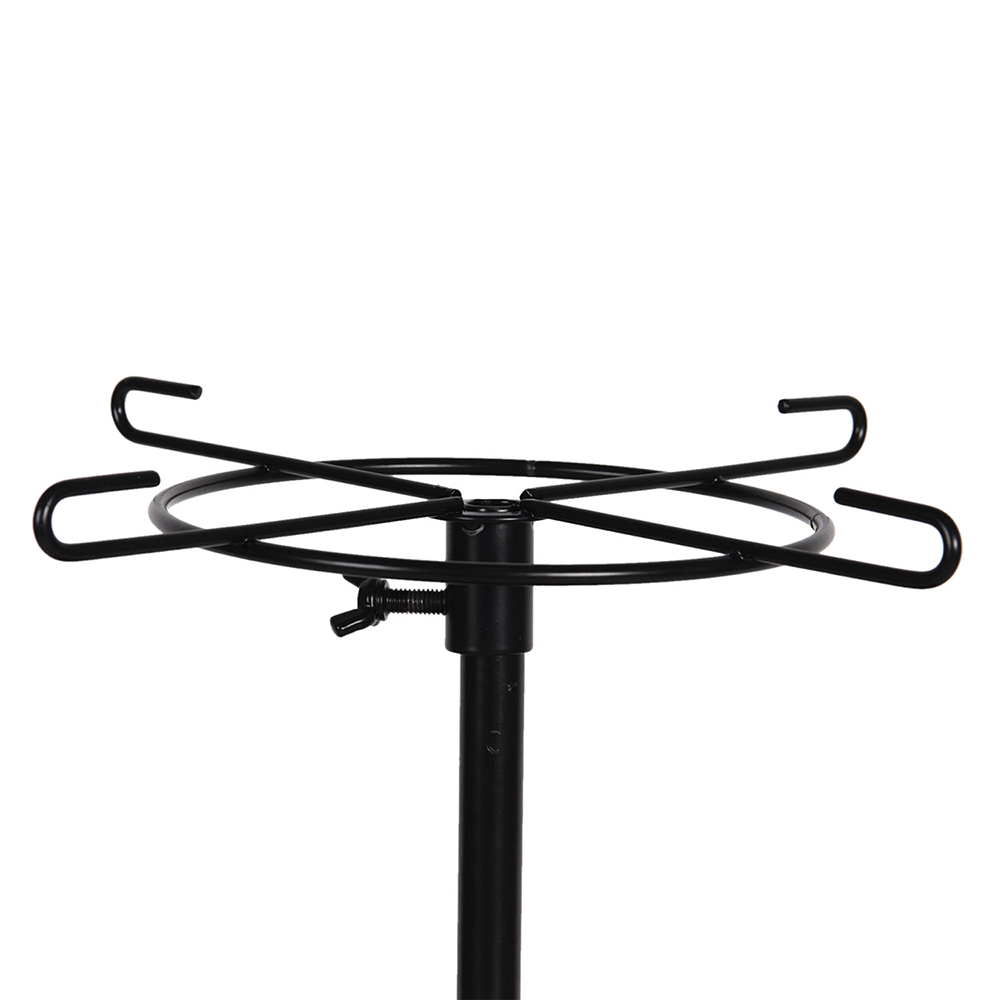 Clayre & Eef | Display 4 haken Zwart &oslash; 25 cm | 6HD0060