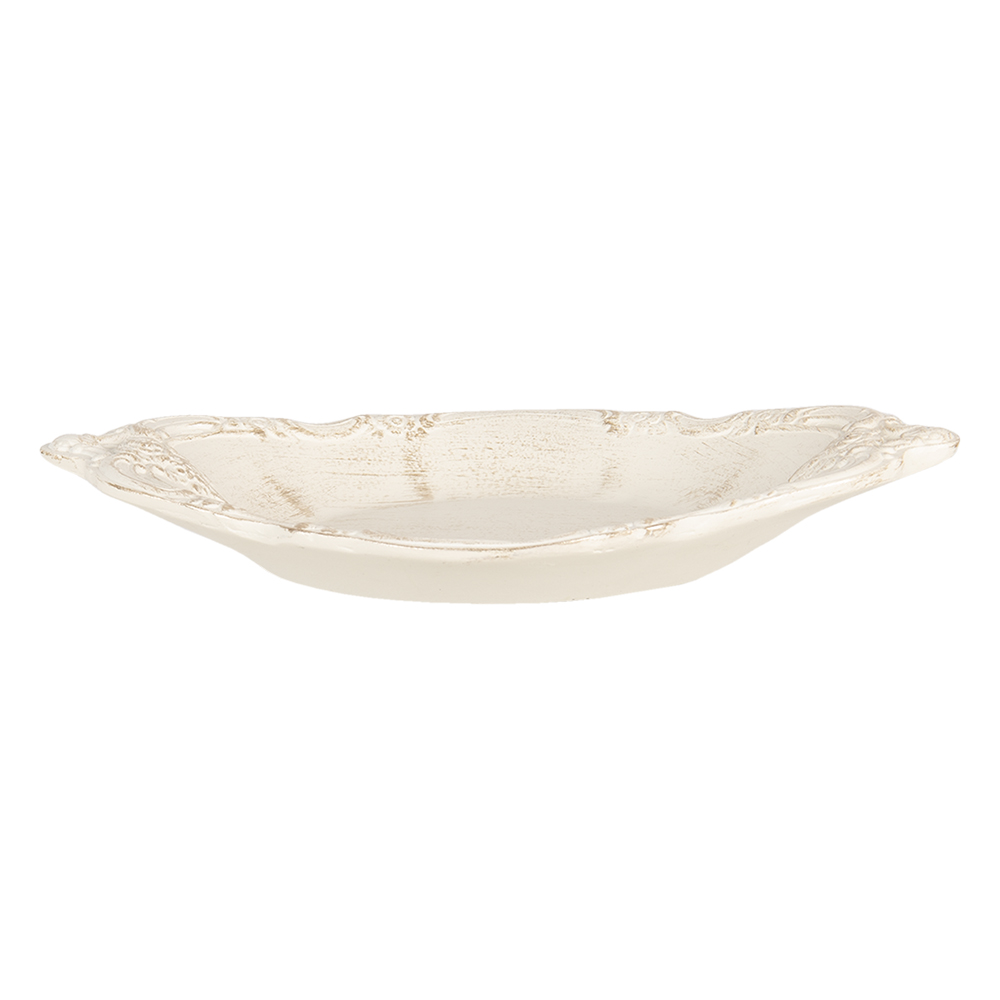 Clayre & Eef | Bonbonniere Creme 23x3x14 cm | 6PR3240