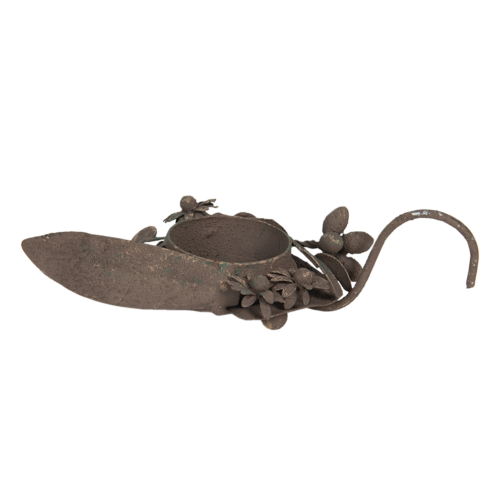 Clayre & Eef | Theelichthouder Bruin 13x9x3 cm | 6Y4061
