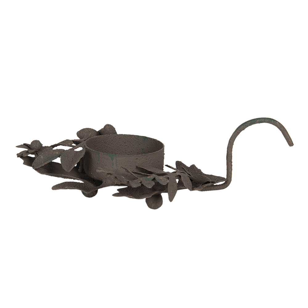 Clayre & Eef | Theelichthouder Bruin 13x9x3 cm | 6Y4067