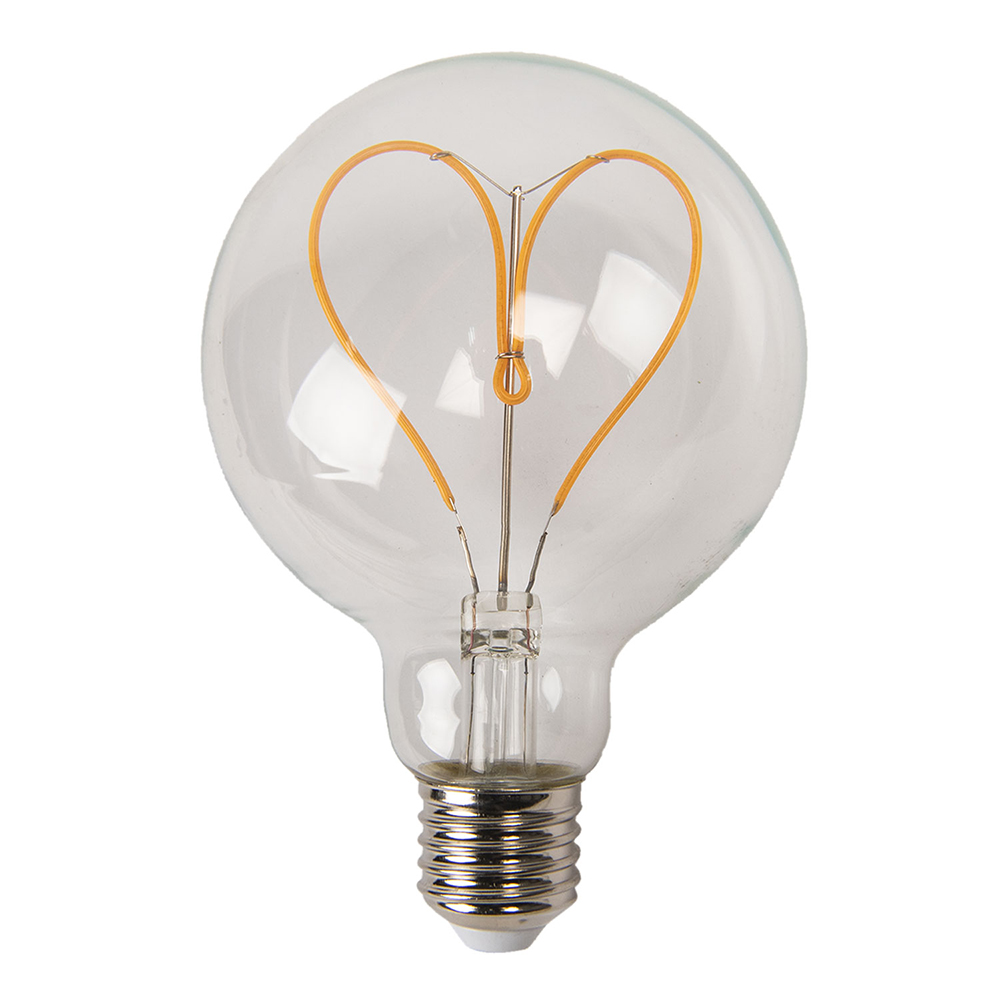 Clayre & Eef | LED Lamp Transparant ø 9x14 cm E27/3W | LP102