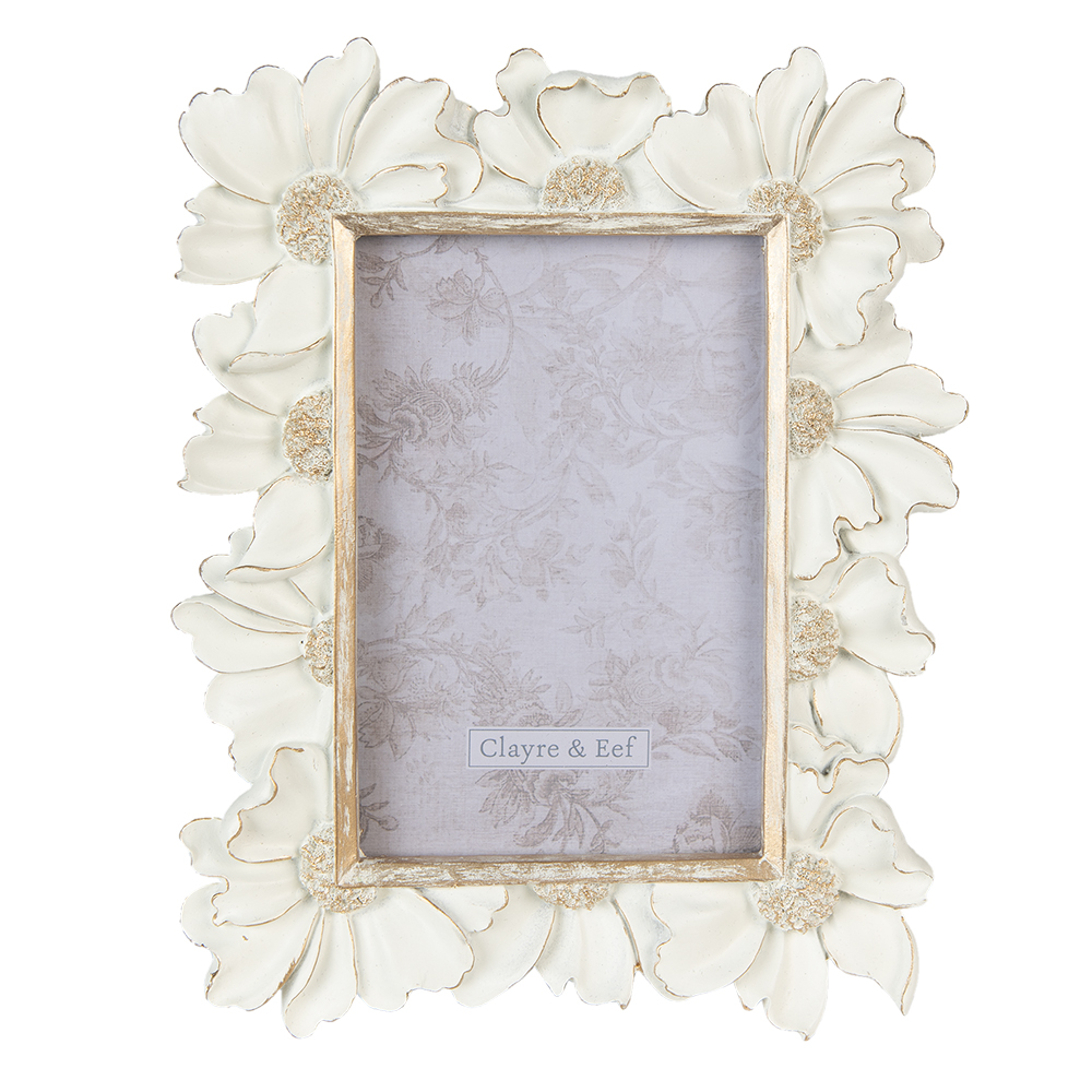 Clayre & Eef | Fotolijst Wit 18x2x23 cm / 10x15 cm | 2F0912