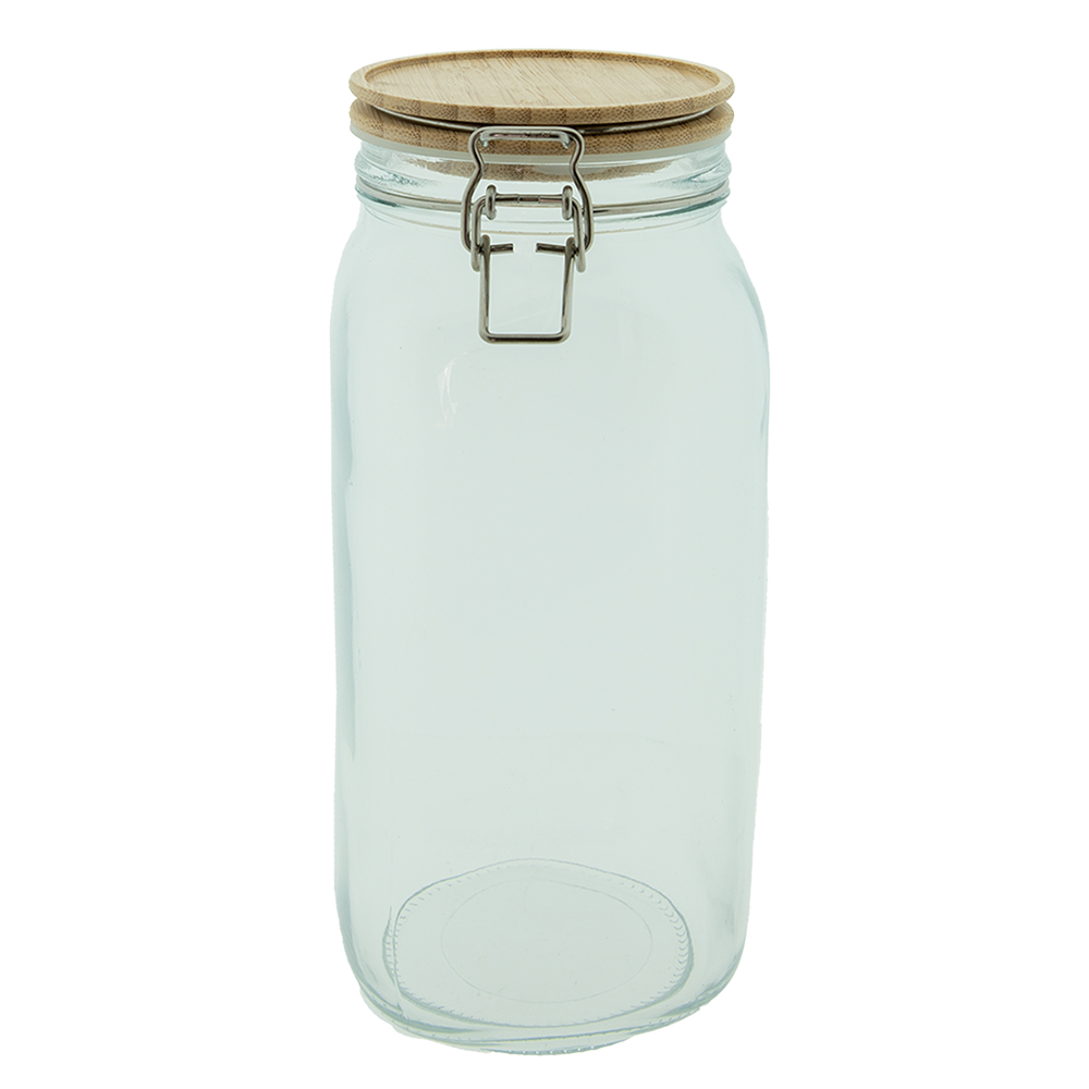 Clayre & Eef | Voorraadpot Deksel Transparant ø 11x25 cm / 2100 ml | 6GL4023
