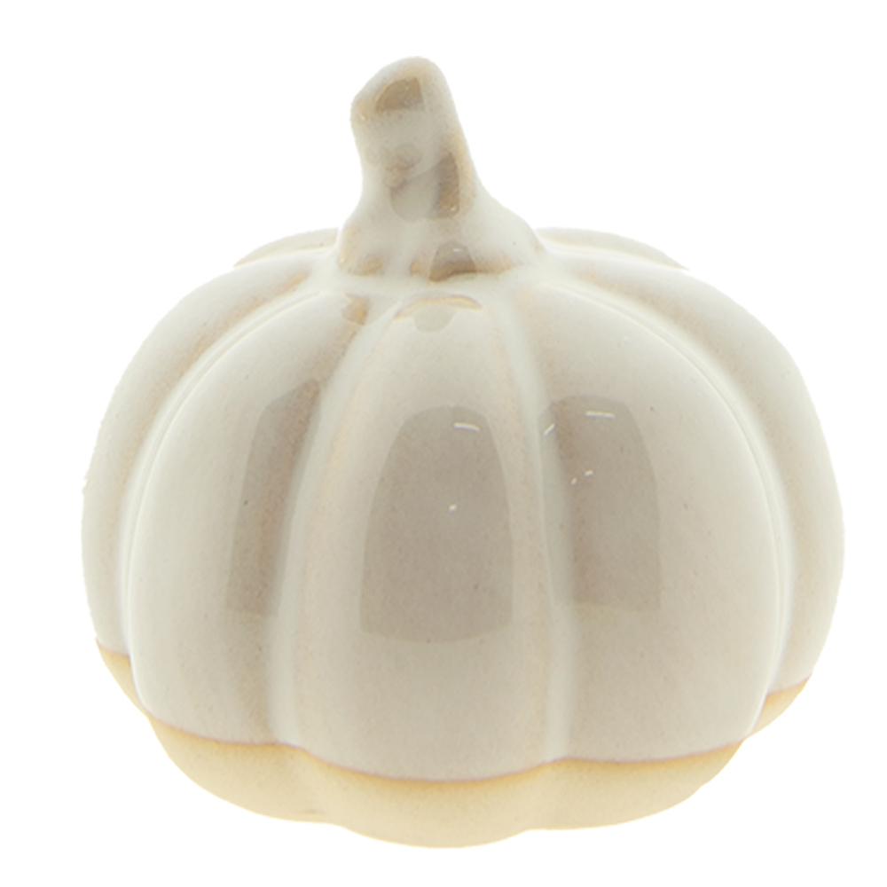 Clayre & Eef | Decoratie Pompoen Beige, Bruin ø 7x6 cm | 6CE1500