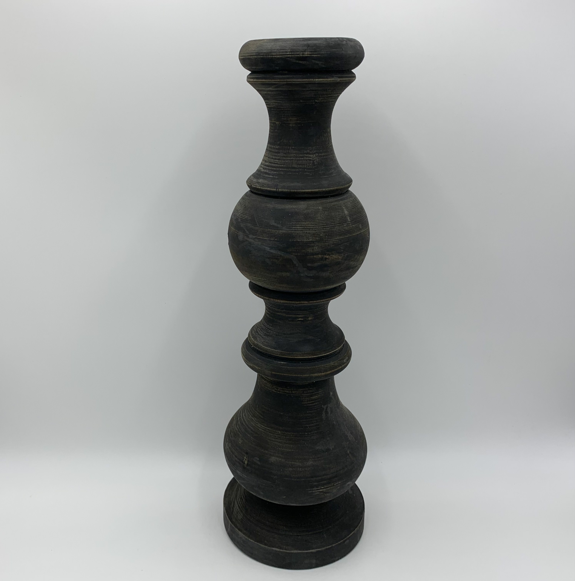 Kandelaar hout vintage grijs bruin 50x16 cm dinerkaars kaarsenhouder | 11350GR | Home Sweet Home | Stoer & Sober Woonstijl