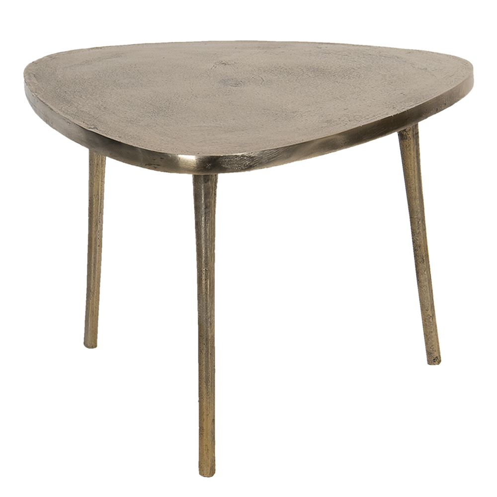 Clayre & Eef | Bijzettafel Goudkleurig 69x69x47 cm | 50422M