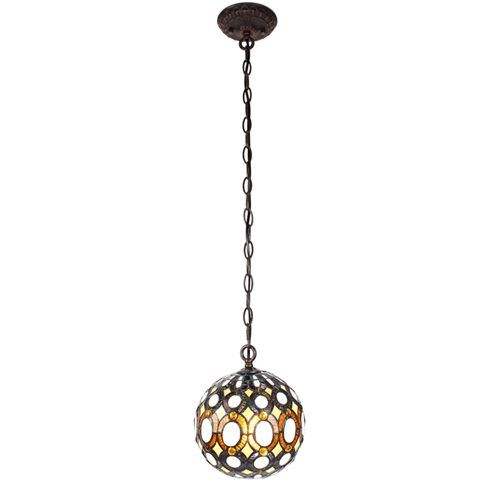 Clayre & Eef | Hanglamp Tiffany ø 20x116 cm E14/max 1x25W | 5LL-6270