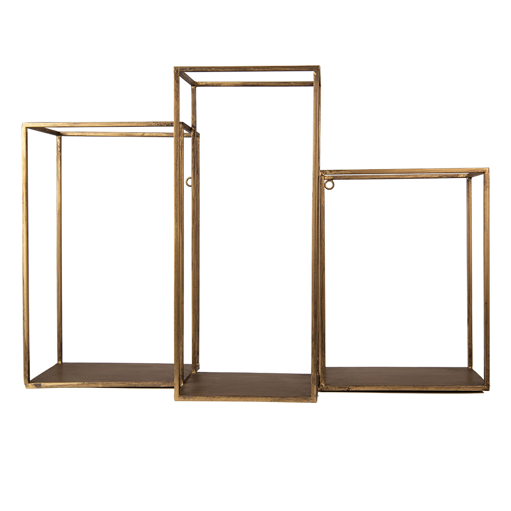 Clayre & Eef | Wandrek Goudkleurig 65x19x44 cm | 5Y1139