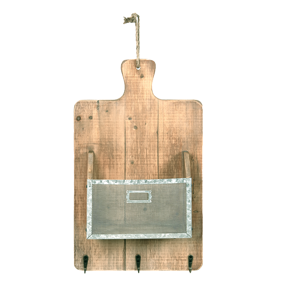 Clayre & Eef | Wandrek Bruin 33x9x55 cm | 6H2143