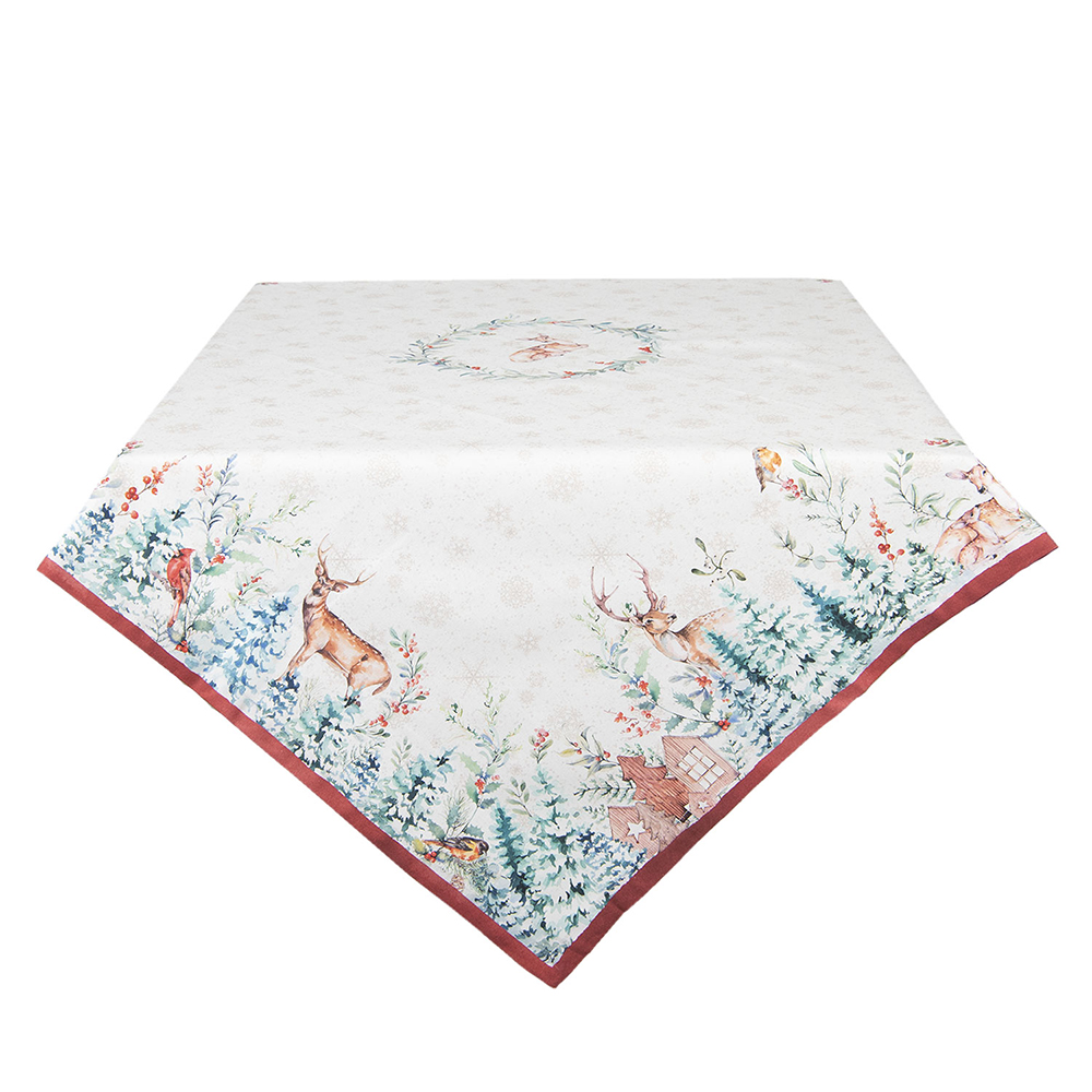 borstel Sluipmoordenaar Hong Kong Clayre & Eef | Tafelkleed Wit, Meerkleurig 150x250 cm | DCH05 - Home Sweet  Home Online
