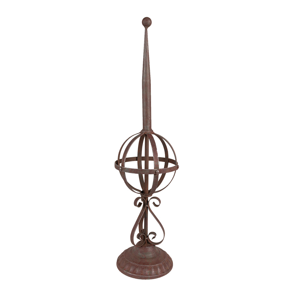 Clayre & Eef | Tuindecoratie Rood, Bruin ø 16x61 cm | 5Y1038