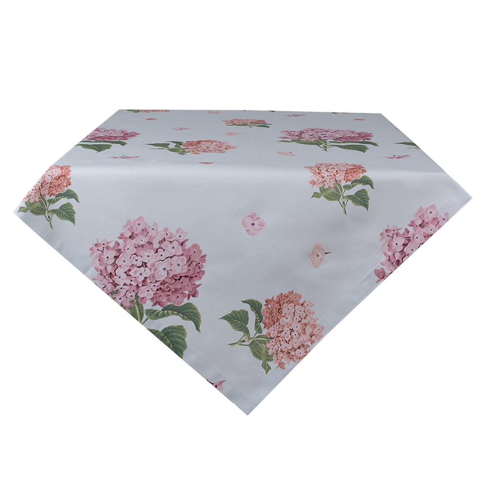 Clayre & Eef | Tafelkleed Wit, Roze, Groen 130x180 cm | VTG03