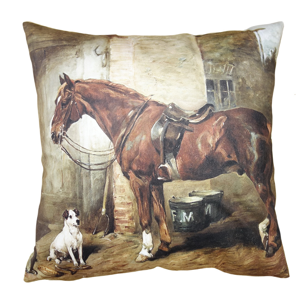 Clayre & Eef | Kussenhoes Bruin 45x45 cm | KT021.339