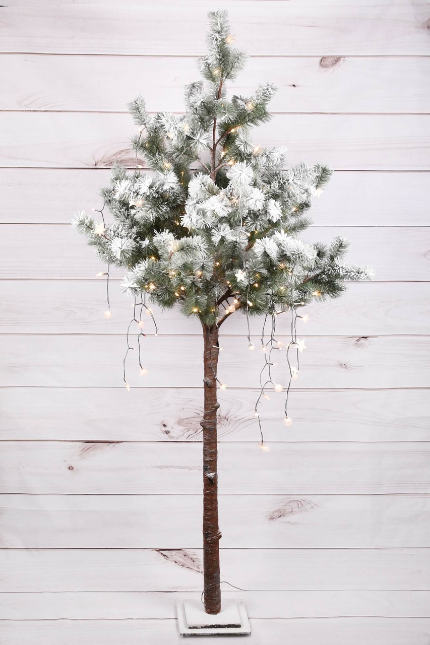 Dekoratief | Decoratieboom 'Snow Pine', 210 LED, 180cm | A225974