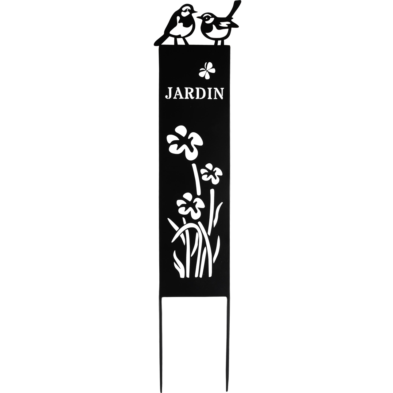 Dekoratief | Tuinprikker 'Jardin', roest, metaal, 18x80cm | A230616