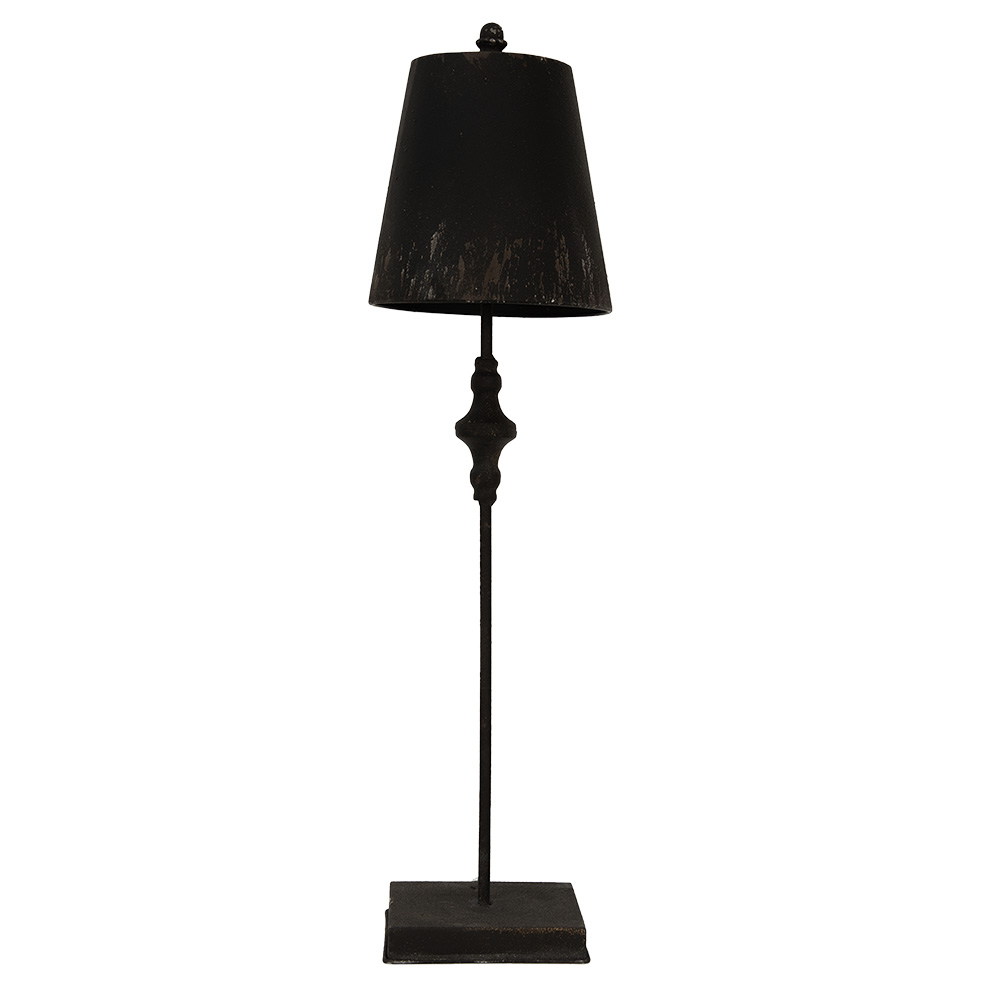 Clayre & Eef | Tafellamp Zwart ø 20x75 cm E27/max 1x60W | 5LMP670