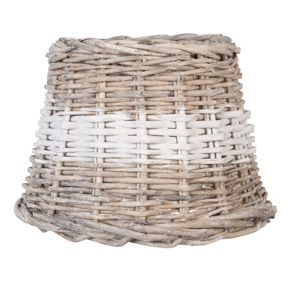 Clayre & Eef | Lampenkap Beige ø 20x15 cm / E27 | 6RO0063BW