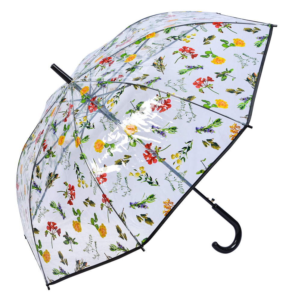 Clayre & Eef | Paraplu Volwassenen Zwart 60 cm | JZUM0066Z
