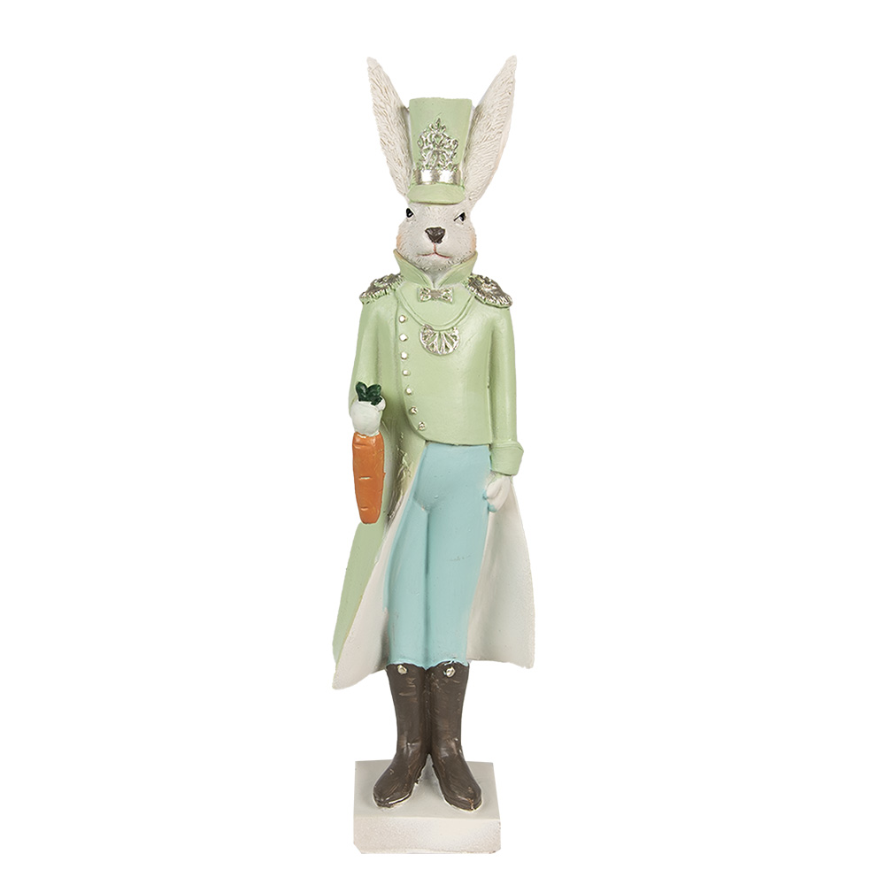 Clayre & Eef | Decoratie konijn Groen 7x6x23 cm | 6PR4131