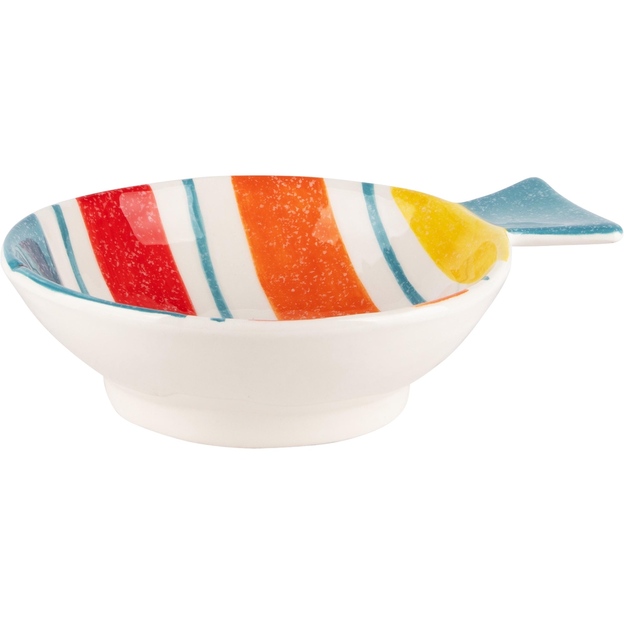 Dekoratief | Bowl vis, multicolor, keramiek, 21x16x5cm | A240050