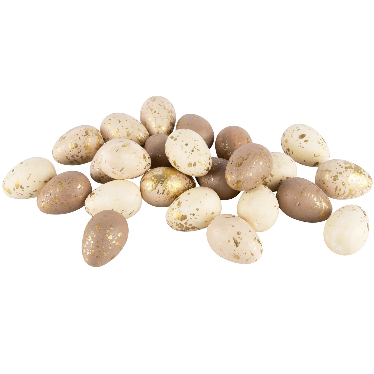 Dekoratief | Zakje m/eitjes, cr?me/bruin, 12x12x15cm | A240191