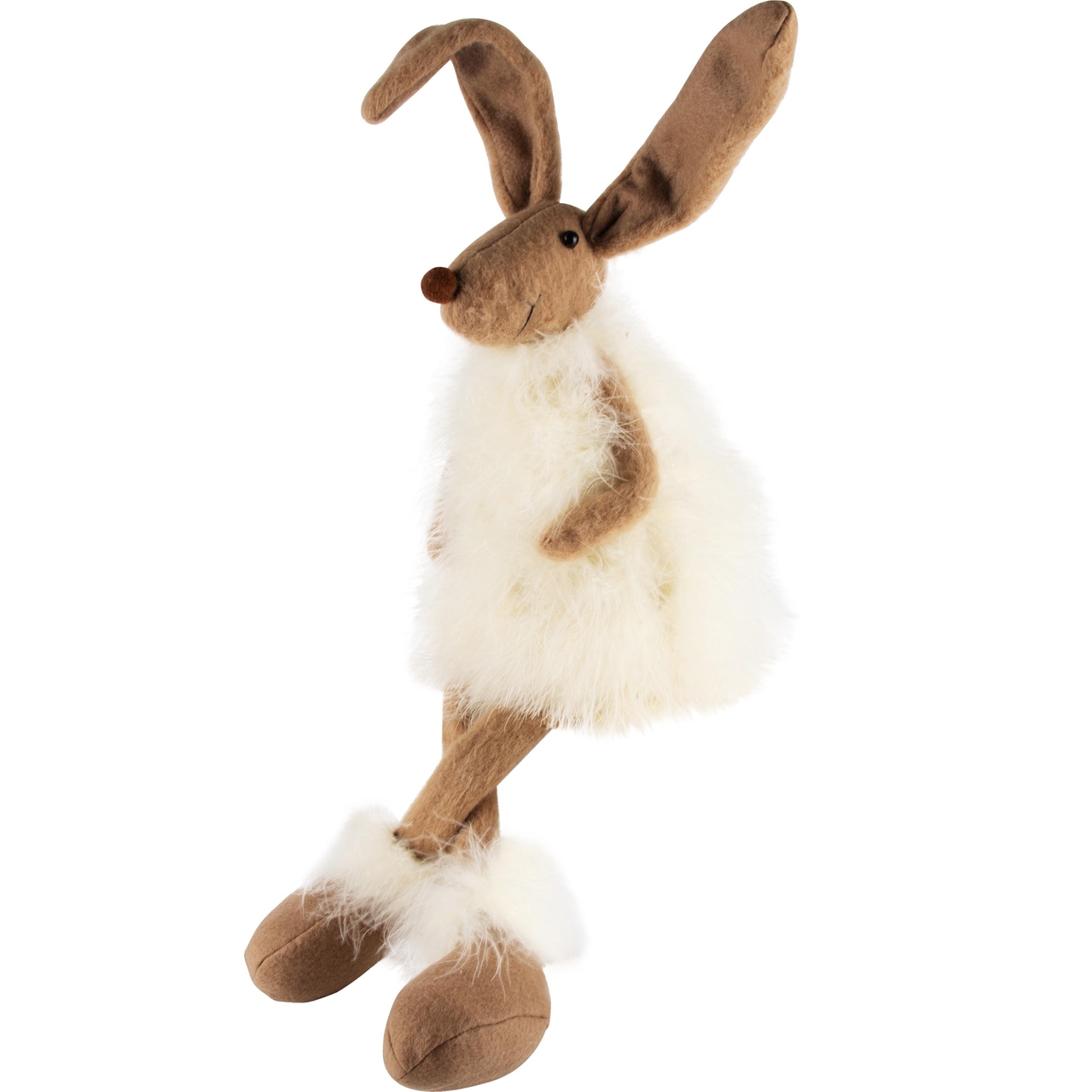 Dekoratief | Bunny m/lange benen, cr?me, stof, 13x12x60cm | A240632