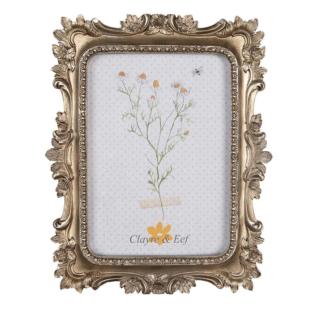 Clayre & Eef | Fotolijst Goudkleurig 19x2x24 cm / 13x18 cm | 2F1072