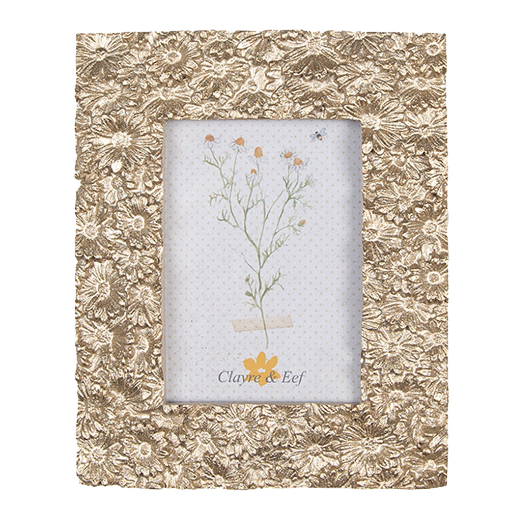 Clayre & Eef | Fotolijst Beige 11x2x13 cm / 7x9 cm | 2F1075