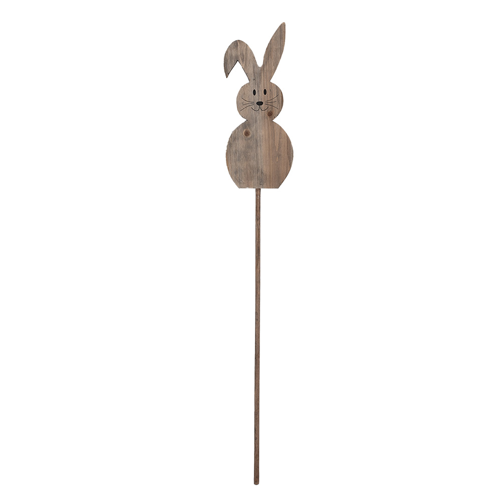 Clayre & Eef | Plantensteker konijn Bruin 15x1x100 cm | 5H0683
