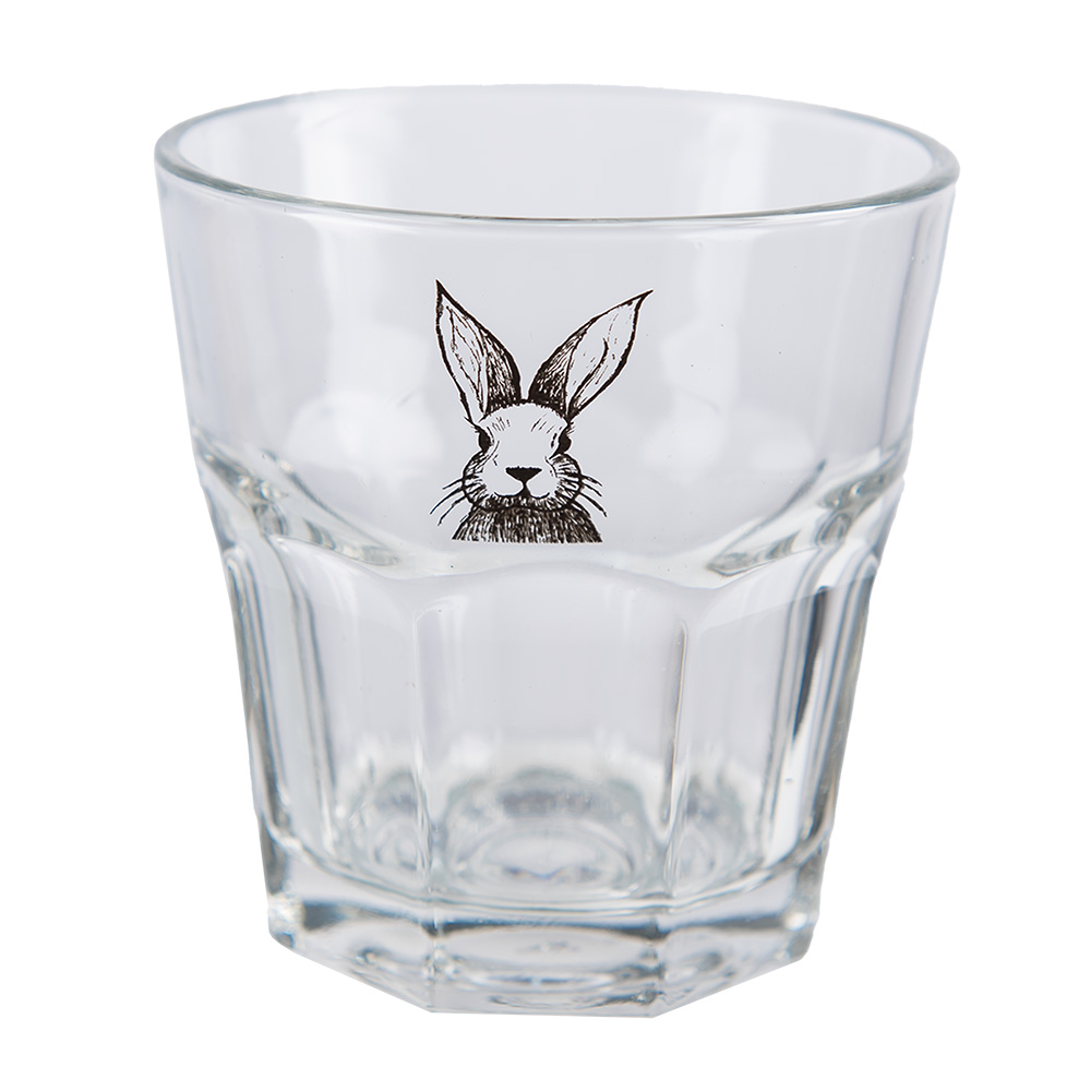 Clayre & Eef | Waterglas Transparant ø 8x8 cm / 200 ml | RAEGL0003
