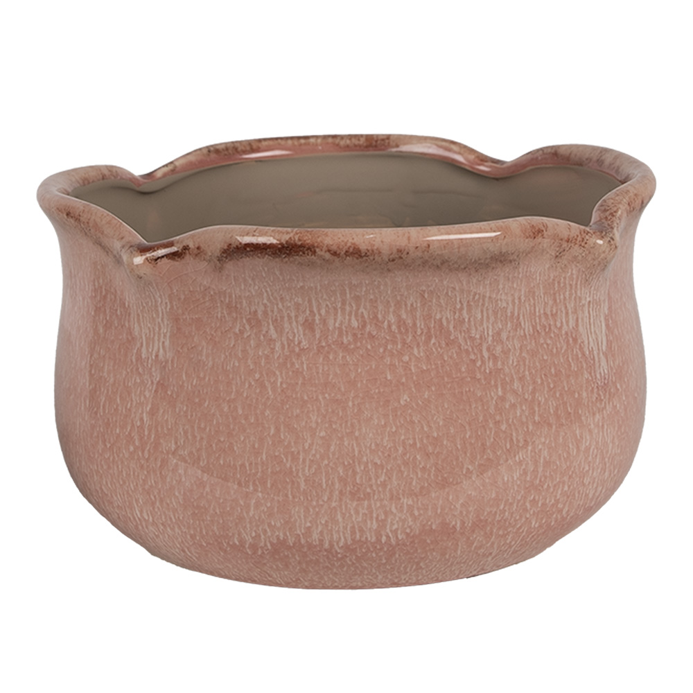 Clayre & Eef | Bloempot Binnen Roze ø 20x11 cm | 6CE1716P