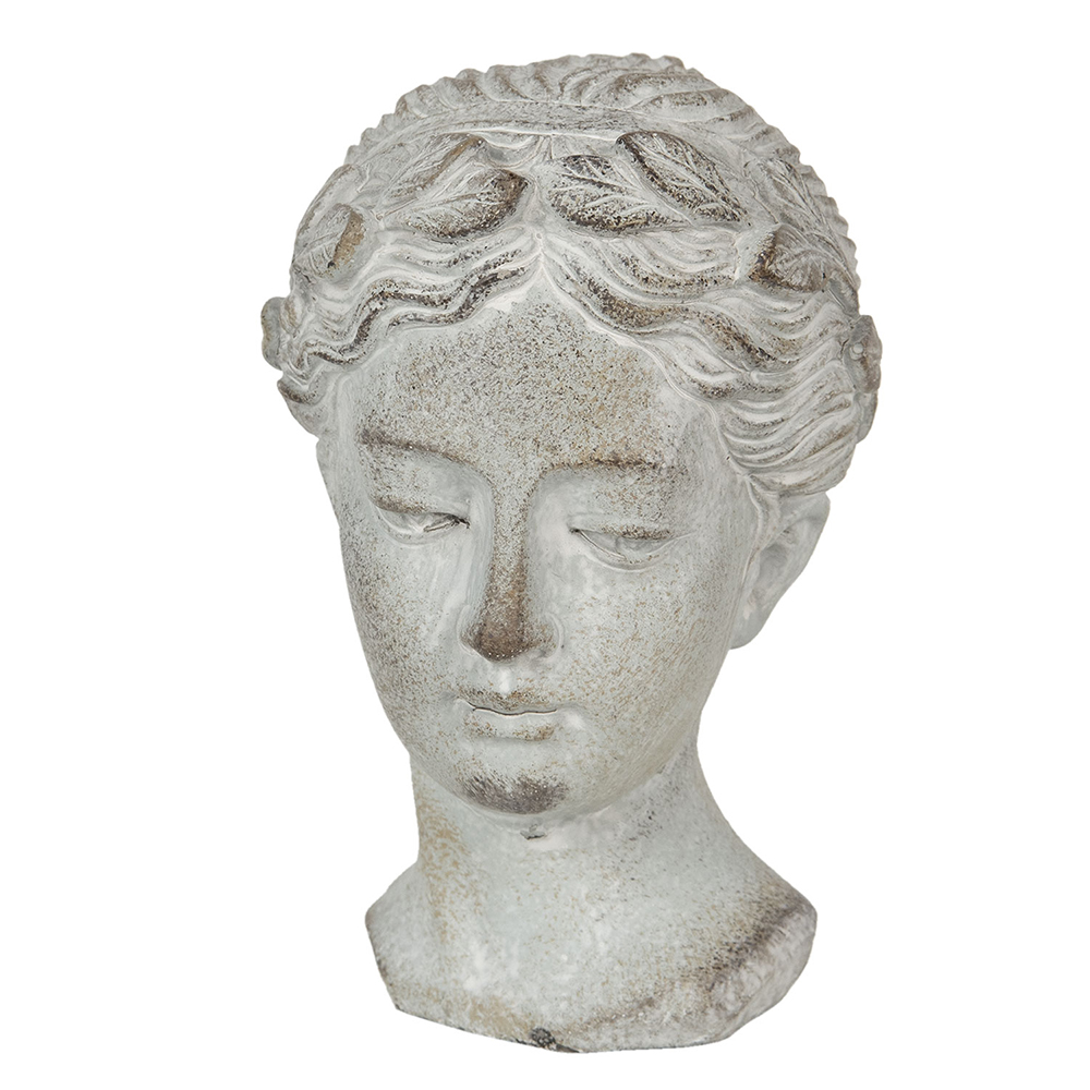 Clayre & Eef | Decoratie Buste Buste Grijs 12x11x17 cm | 6TE0293