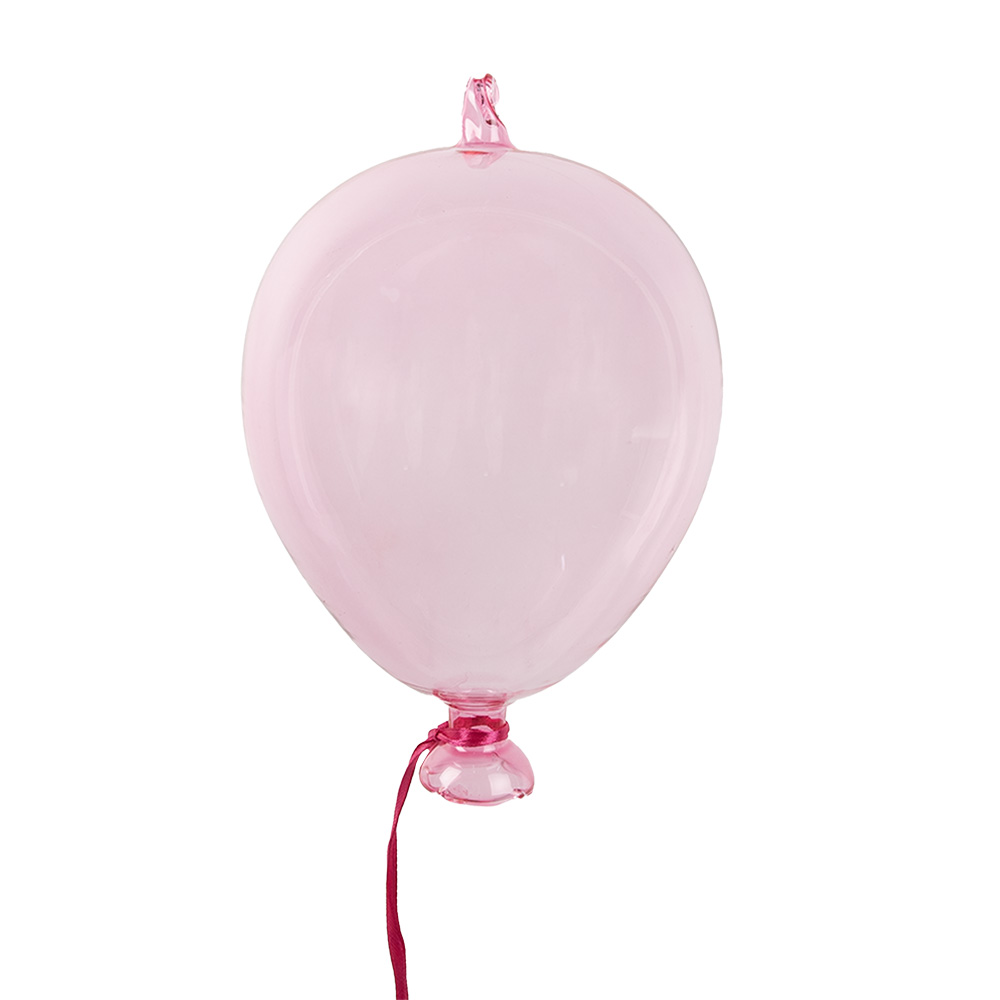 Clayre & Eef | Decoratie hanger ballon Roze ø 10x17 cm | 6GL4439