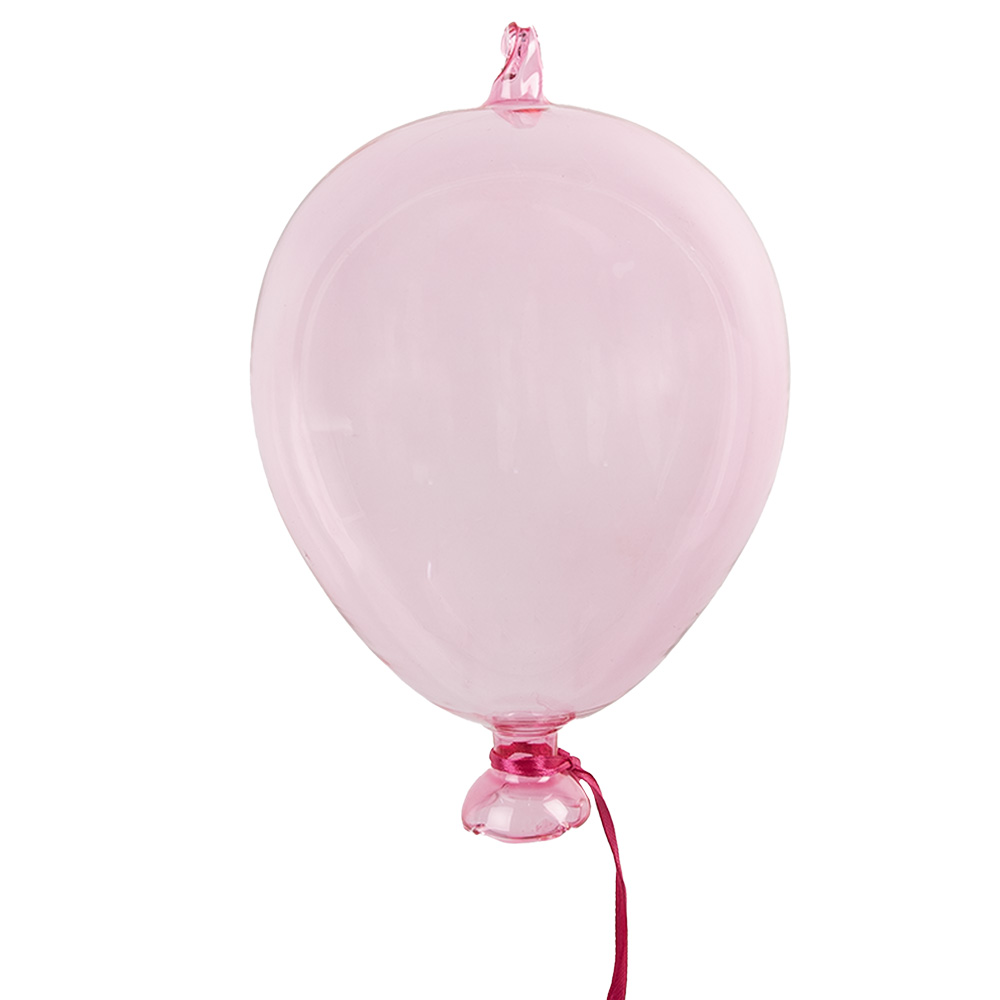 Clayre & Eef | Decoratie hanger ballon Roze ø 14x21 cm | 6GL4442