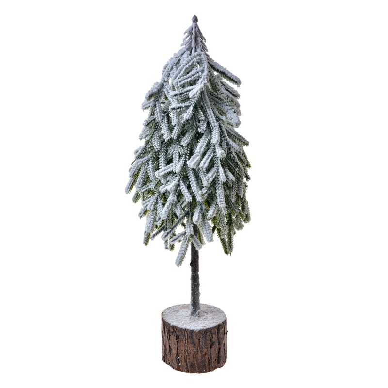Clayre & Eef | Kunstkerstboom Groen Wit 17x14x44 cm | 65579