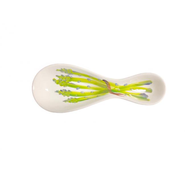 Lepellegger Asperges wit groen keramiek 27 x 9 cm | AL036 | Piccobella Italiaans Servies