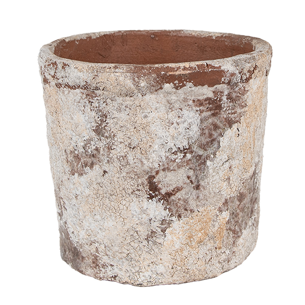 Clayre & Eef | Bloempot Binnen Beige ø 18x15 cm | 6TE0523M