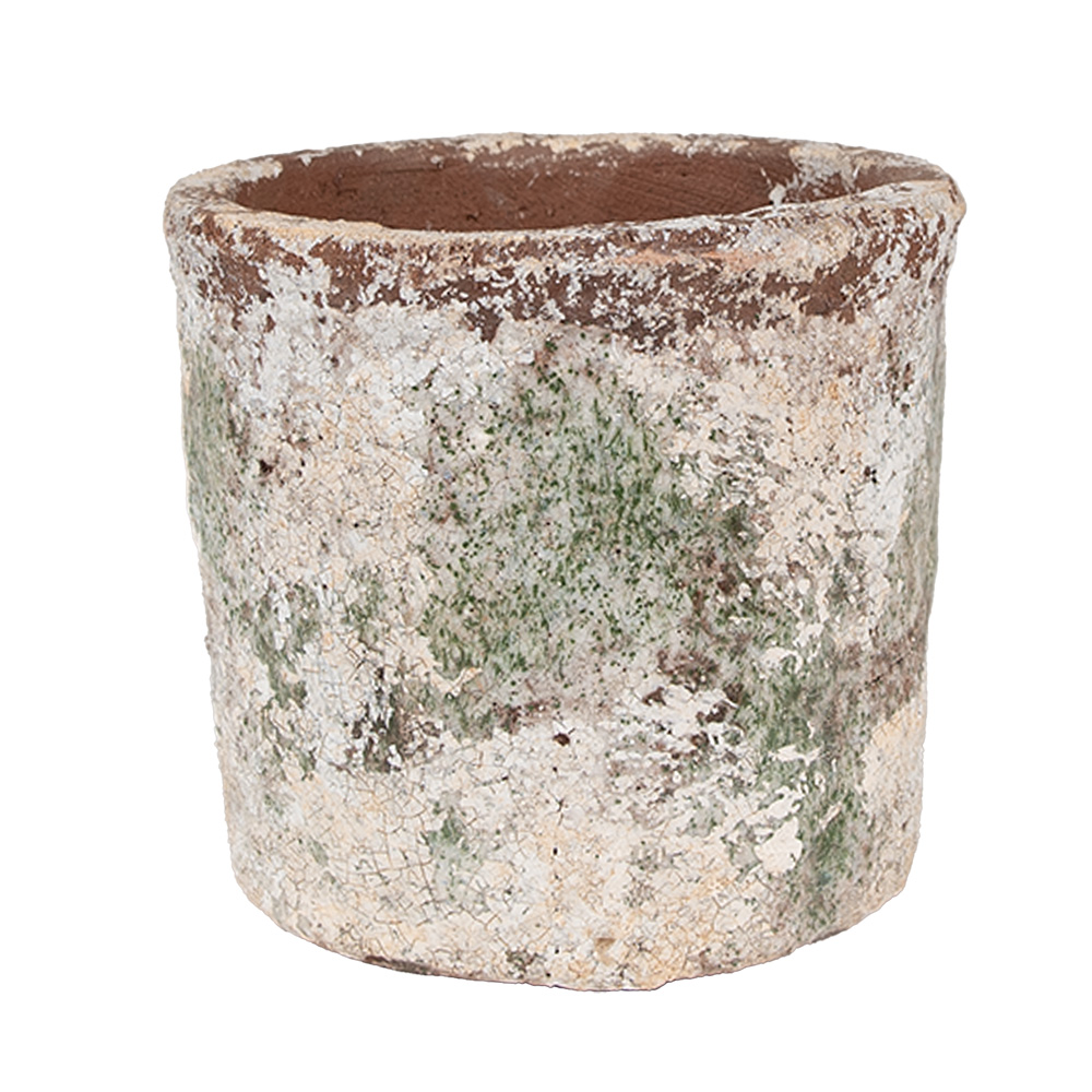 Clayre & Eef | Bloempot Binnen Beige ø 13x12 cm | 6TE0526M