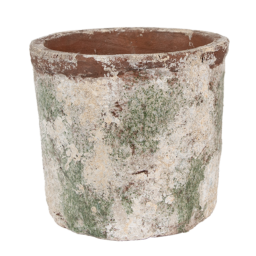 Clayre & Eef | Bloempot Binnen Beige ø 18x16 cm | 6TE0526XL