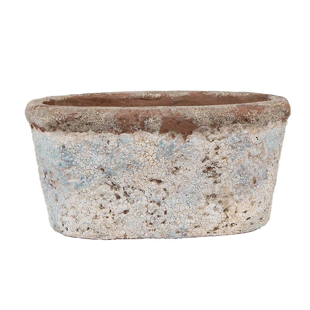 Clayre & Eef | Bloempot Binnen Beige 19x11x10 cm | 6TE0528M