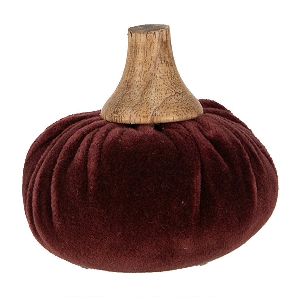 Clayre & Eef | Decoratie Pompoen Rood ø 9x8 cm | 65411