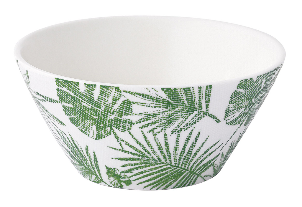 Dekoratief | Bowl 'Tropical Breeze', porselein, 17x17cm | A231131