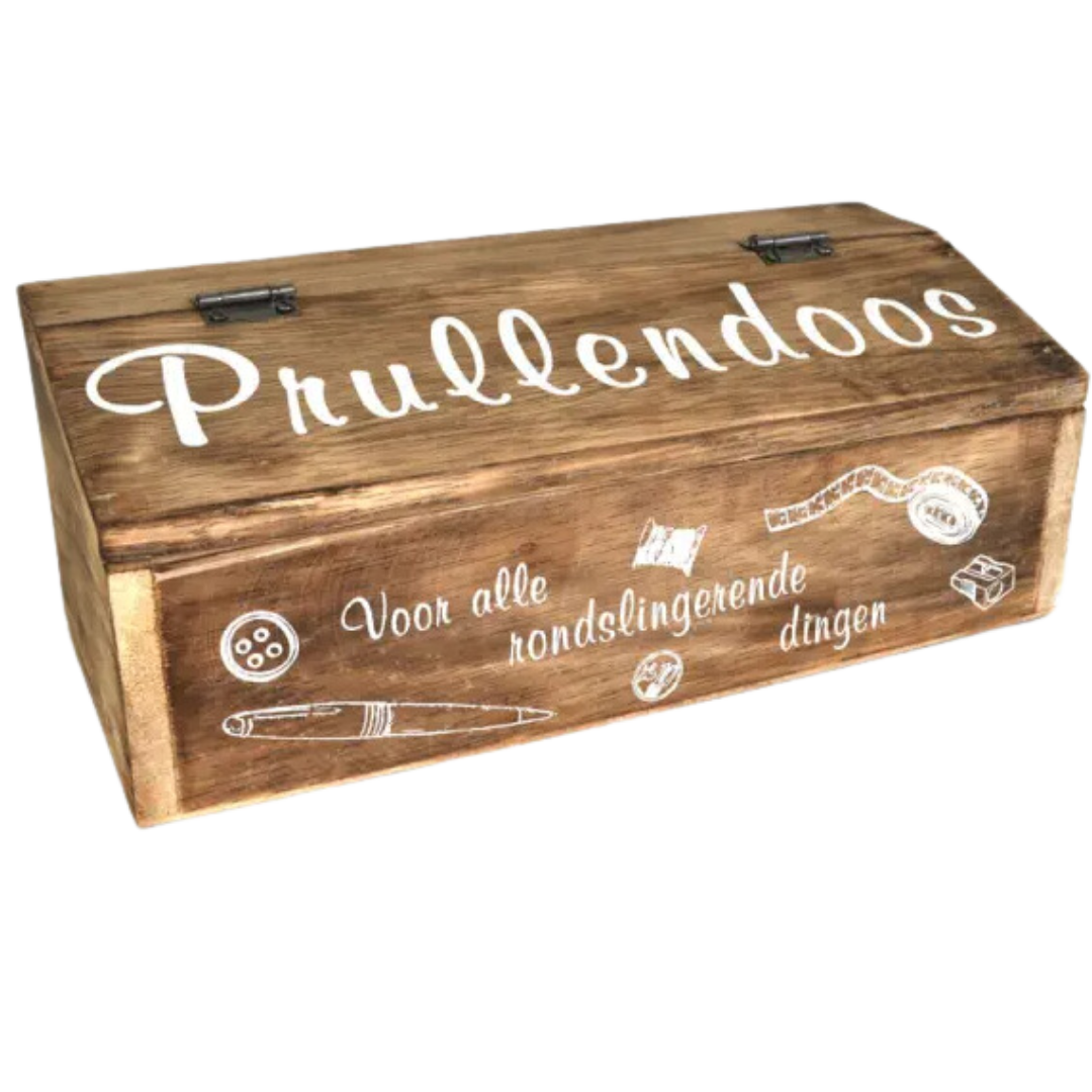 Prullendoos 12x27x12cm naturel hout| WA7240 | Woodart | Stoer & Sober Woonstijl