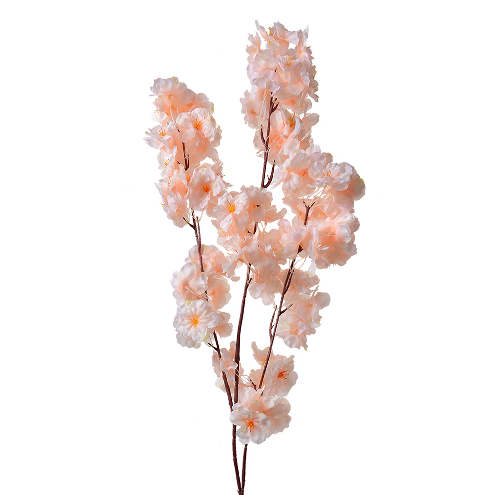 Clayre & Eef | Decoratie tak met bloemen Roze 20x10x106 cm | 5PL0075